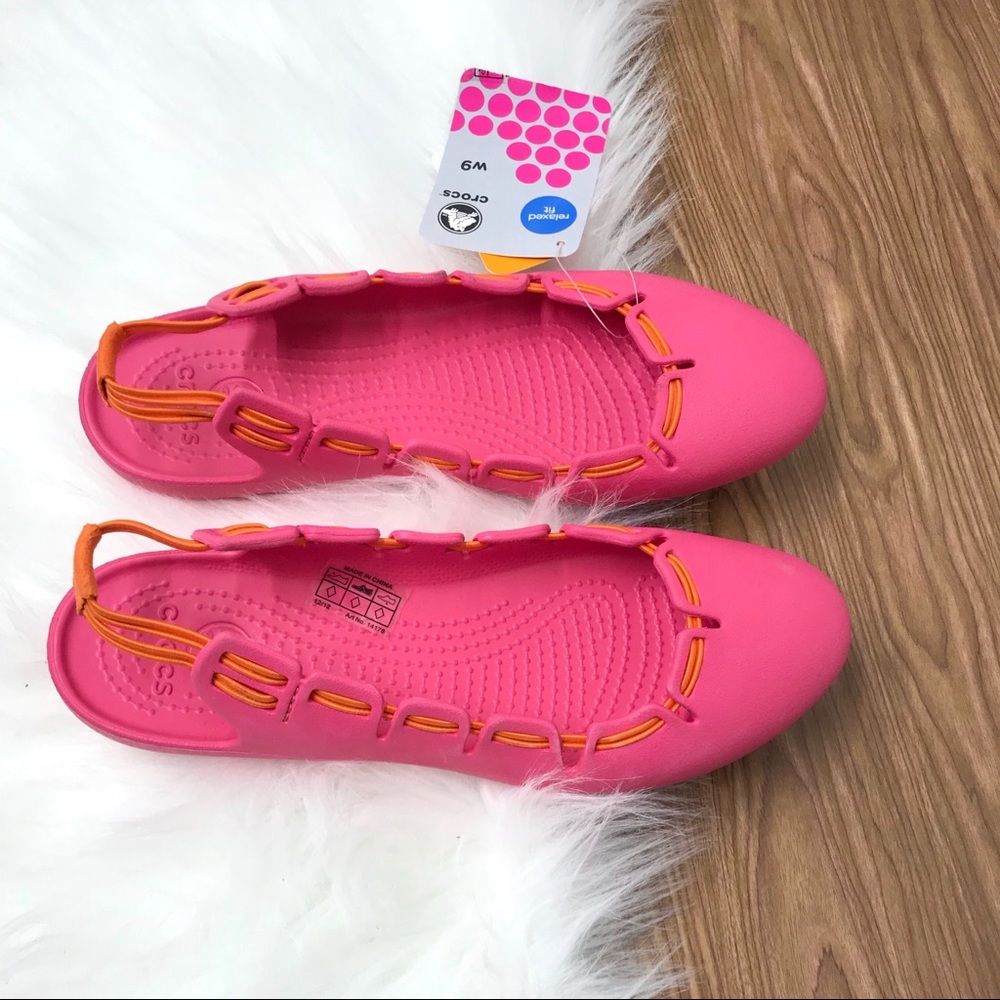 Crocs spring sling back flat NWT.